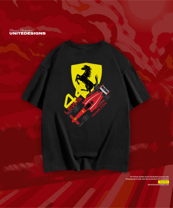F1 Lewis Hamilton Over Sized T Shirt by UDS UNITEDESIGNS
